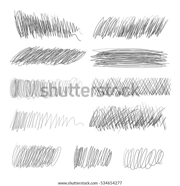 Pencil Drawing Vector Illustration Isolated On Stock Vector (Royalty ...