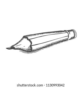 Pencil drawn by hand, contour, angle from angle