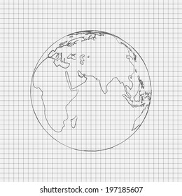 pencil drawn world