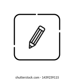 Pencil, edit symbol vector icon
