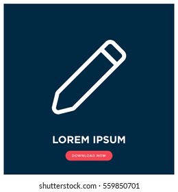 Pencil edit vector icon