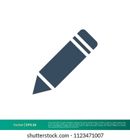 Pencil - Education Icon Vector Logo Template Illustration Design. Vector EPS 10.