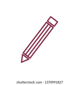 pencil education icon vector template