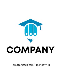 Pencil education logo vector design template sign