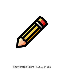 Pencil Education Outline Icon Vector Illustration
