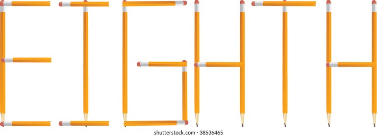 Pencil Eighth Vector