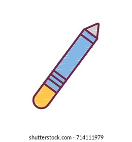 pencil element to write and study icon