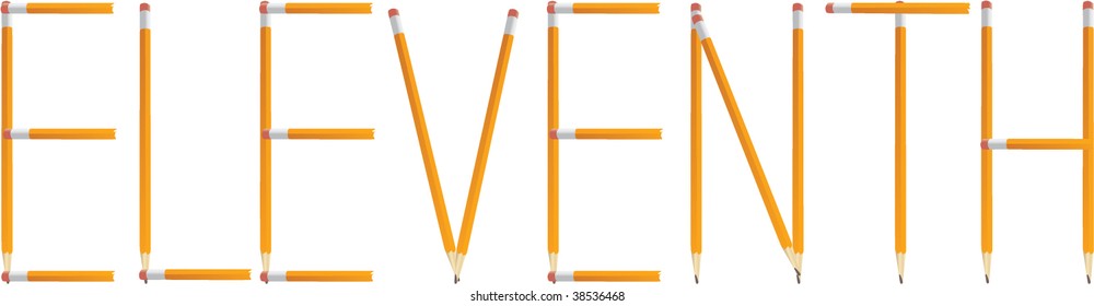 Pencil Eleventh Vector