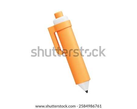 pencil and eraser icon 3d. Pen icon 3d render illustration
