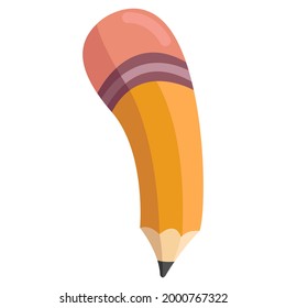 pencil and eraser icon illustration .inspiration icon symbol logo