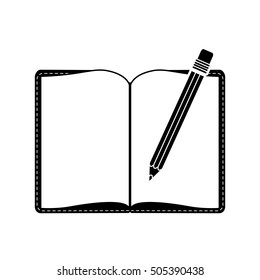 pencil with eraser icon image 