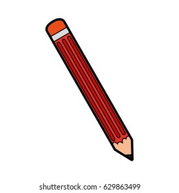 pencil with eraser icon image 