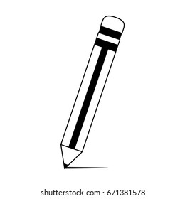 pencil with eraser icon image 
