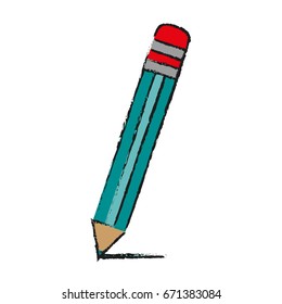 pencil with eraser icon image 