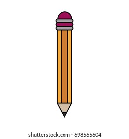 pencil with eraser icon image 