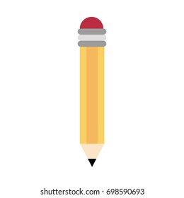 pencil with eraser icon image 
