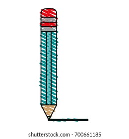 pencil with eraser icon image