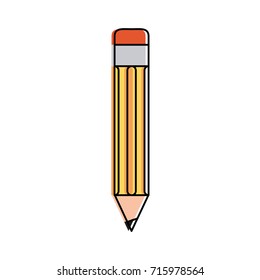 pencil with eraser icon image 