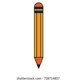 pencil with eraser icon image 