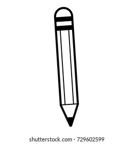 pencil with eraser icon image 