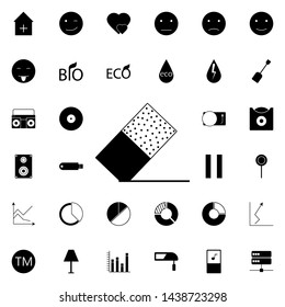 pencil eraser icon. Universal set of web for website design and development, app development