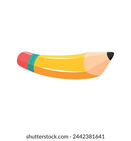 pencil Eraser Pen Flat Design 