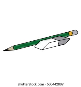 pencil and eraser school supplies image