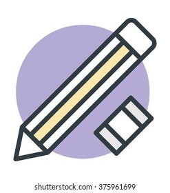 Pencil Eraser Vector Icon