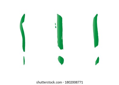 Pencil exclamation mark. Exclamation mark.