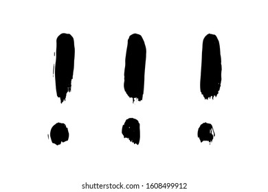 Pencil exclamation mark. Vector illustration.