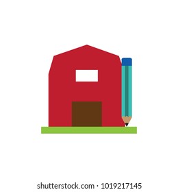 Pencil Farm Logo Icon Design
