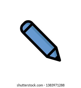 Pencil Fill vector icon. Pencil concept stroke symbol design. Thin graphic elements vector illustration, Fill pattern for your web site design, logo, UI. EPS 10. - Vector