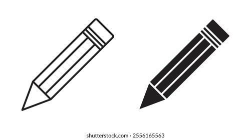 Pencil Filled flat icons set for apps and web ui designs.