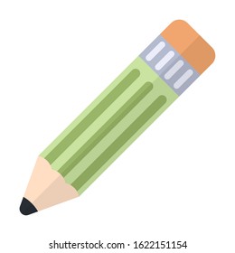Pencil flat color vector icon