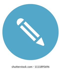 Pencil Flat Colored Icon