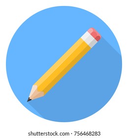 pencil flat design icon