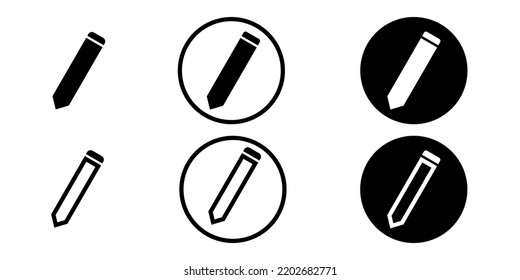 Stift in flachem Design. Symbolstift für Logo. Web- oder App-Design.