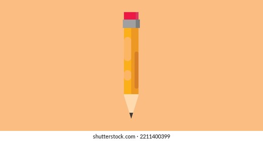 Pencil Flat Design Vector Art Illustration Graphic Design.eps