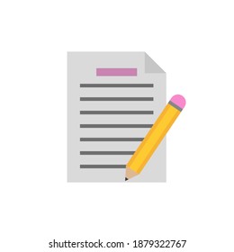 Pencil. Flat design. Vector eps 10