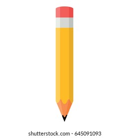 Pencil. Flat Design vector icon