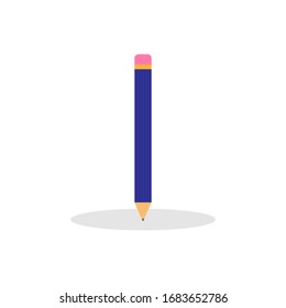 Vektorillustration mit Stift-Flachdesign.