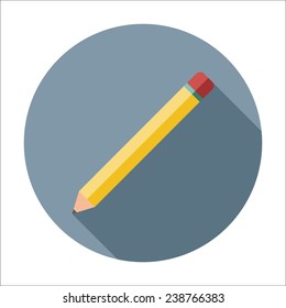 Pencil flat icon
