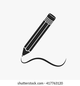 Pencil flat icon