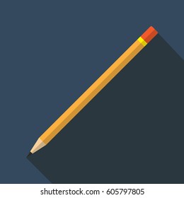 Pencil flat icon