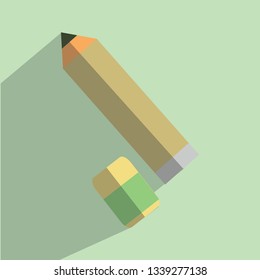 Pencil Flat Icon Design