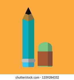 Pencil Flat Icon Design