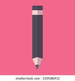 Pencil Flat Icon Design