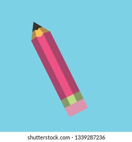 Pencil Flat Icon Design