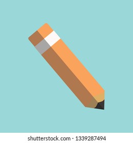 Pencil Flat Icon Design