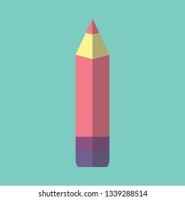 Pencil Flat Icon Design